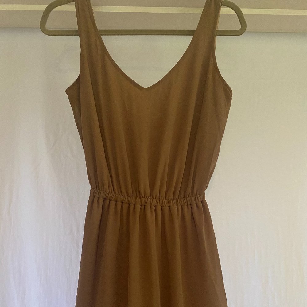 Show Me Your MuMu Taupe Maxi Bridesmaid Dress